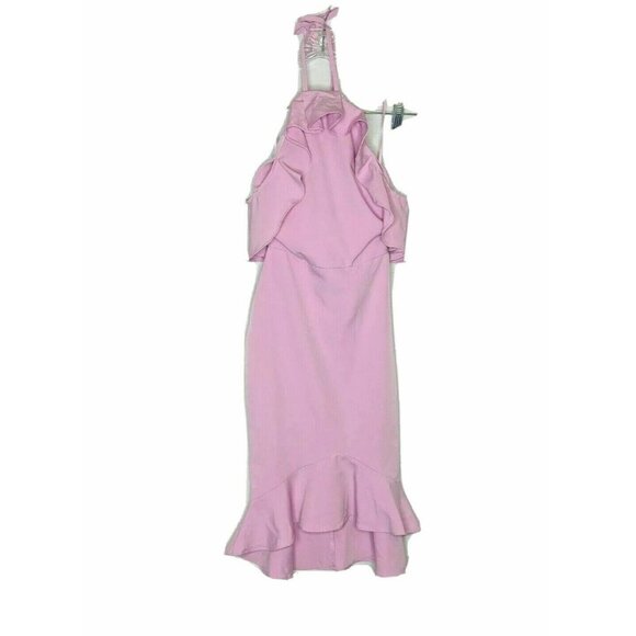By The Way Pink Halter Cold Shoulder Cocktail Dress XXS 2XS - Picture 1 of 5